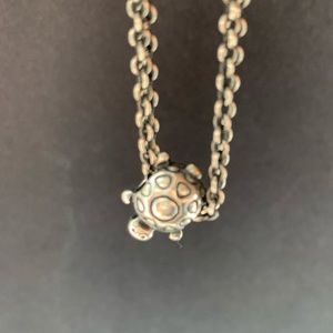 Pandora or Trollbeads Silver Charm- Turtle